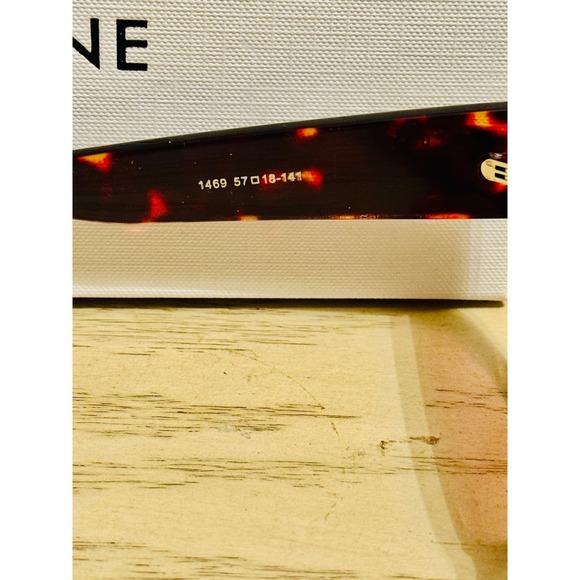 Celine Tortoise Cat Eye Sunglasses Brown Gradient Lens Designer Eyewear - Picture 7 of 15